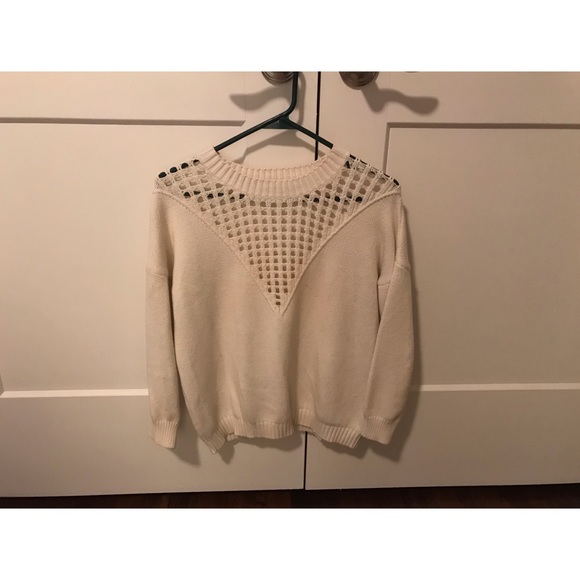 LIRA Small White Women’s Sweater - Picture 3 of 4